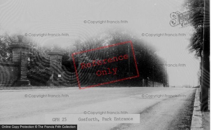 Photo of Gosforth, Park Entrance c.1960