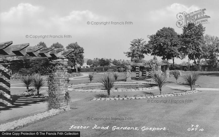 Photo of Gosport, Foster Road Gardens c.1955
