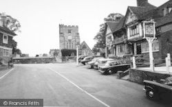 The Church And The Star And Eagle Hotel c.1960, Goudhurst