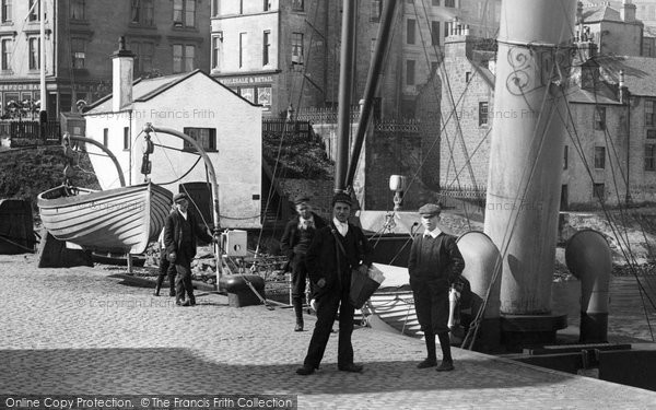 Photo of Gourock, Boys On The Quay 1900