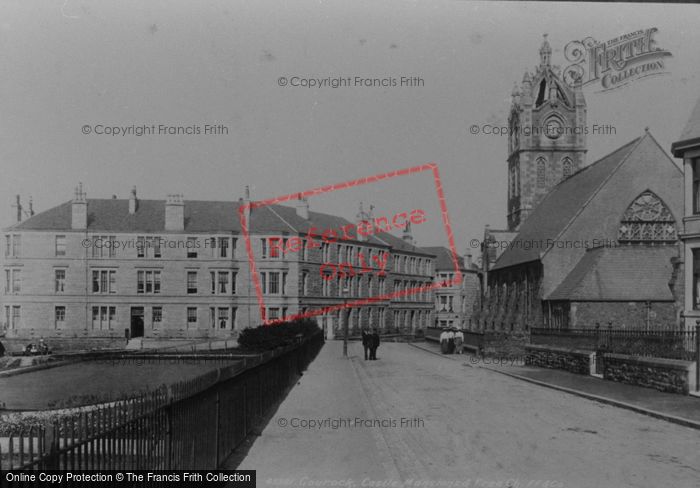 Photo of Gourock, Castle Mansions And Free Church 1900