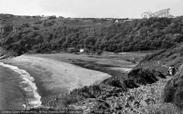Photo of Gower, Peninsula, Pwlldu Bay c.1962