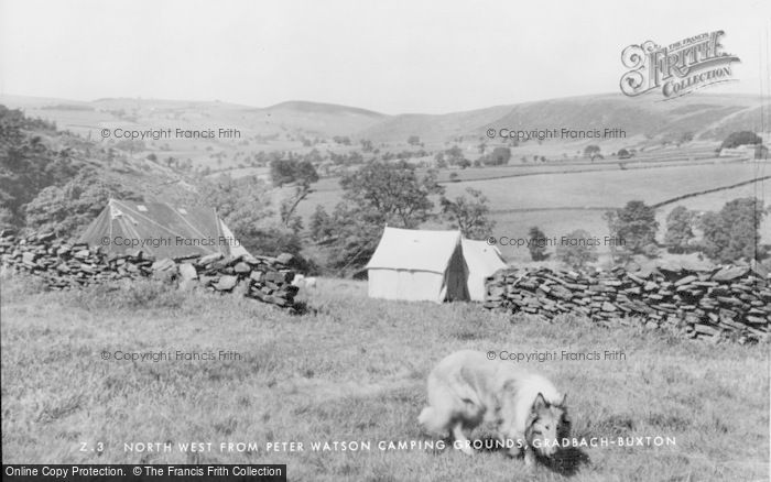 Photo of Gradbach, North West From Peter Watson Camping Grounds c.1955