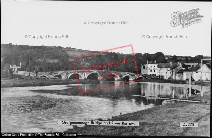 Photo of Graiguenamanagh, Bridge And River Barrow c.1955