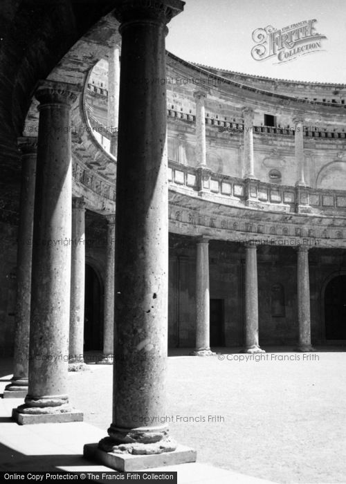Photo of Granada, The Alhambra, Courtyard Of Charles V's Palace 1960