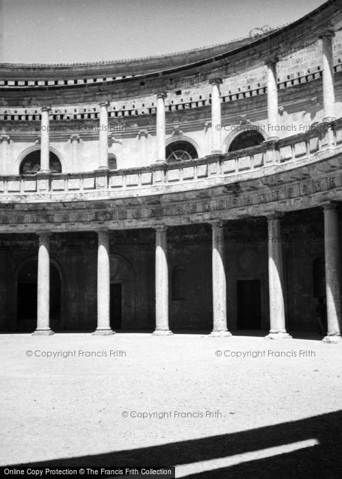 Photo of Granada, The Alhambra, Courtyard Of Charles V's Palace 1960