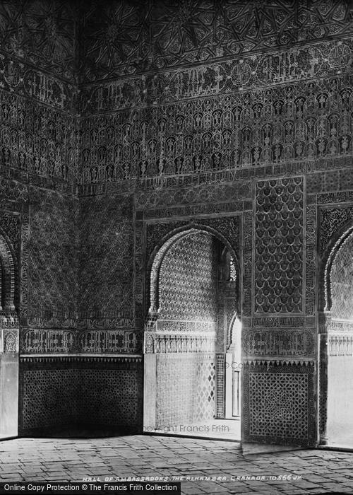 Photo of Granada, The Alhambra, Hall Of Ambassadors c.1888