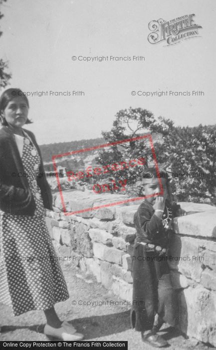 Photo of Grand Canyon, Hopi Indian Woman And Child c.1936