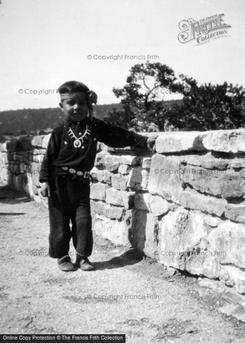 Photo of Grand Canyon, Native American Boy c.1935