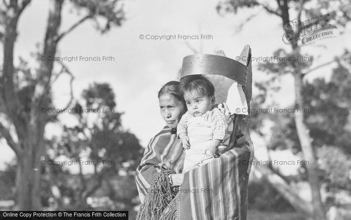 Photo of Grand Canyon, Native American Mother And Baby c.1935
