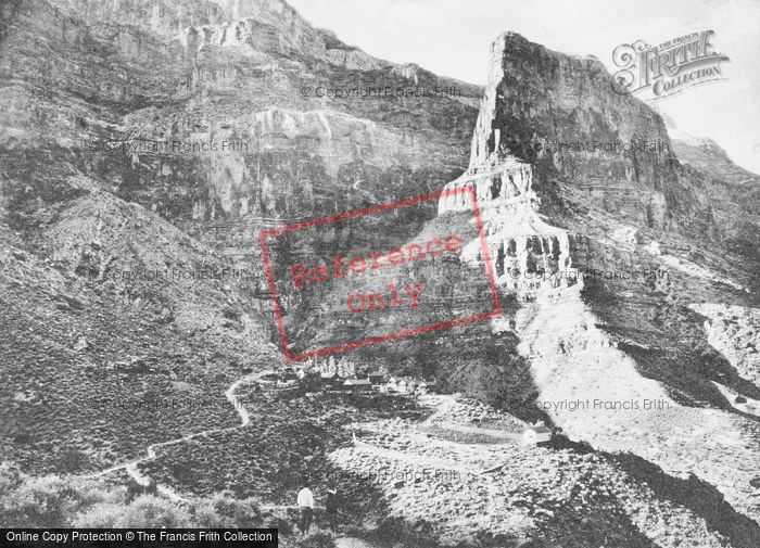 Photo of Grand Canyon, The Towering Cliffs Above Hermit Creek Cabins c.1930