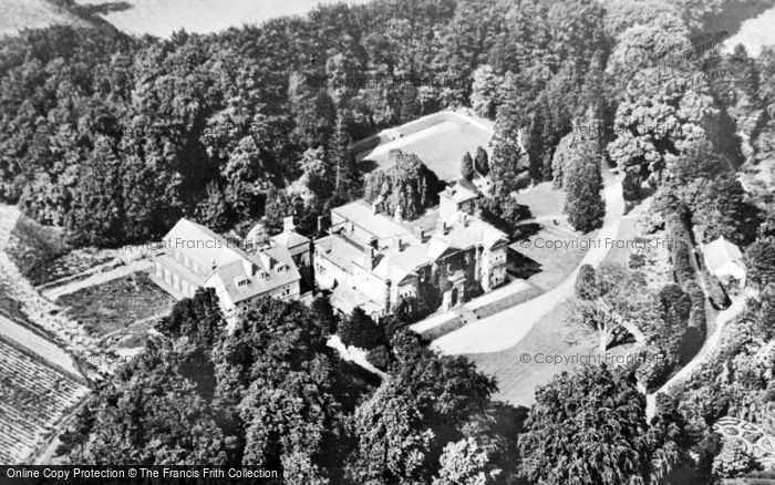 Photo of Grange Over Sands, Aerial View, Boarbank Hall c.1955
