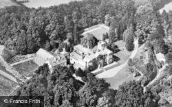 Grange-Over-Sands, Aerial View, Boarbank Hall c.1955, Grange-Over-Sands