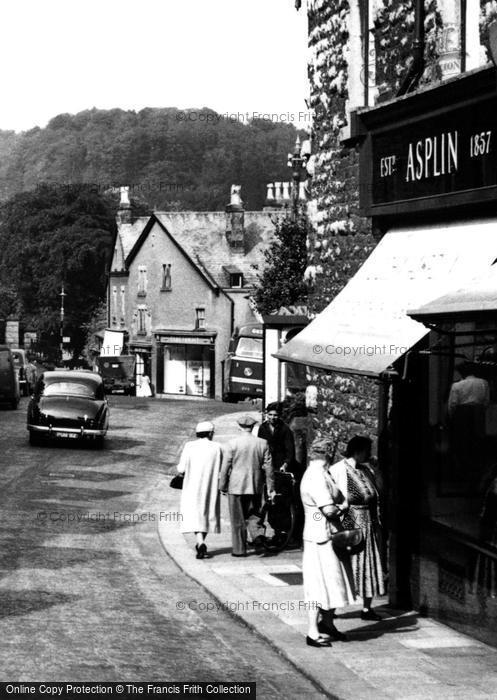 Photo of Grange Over Sands, Asplin's, Main Street c.1955