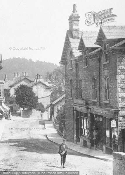 Photo of Grange Over Sands, Boy In The Main Street 1891