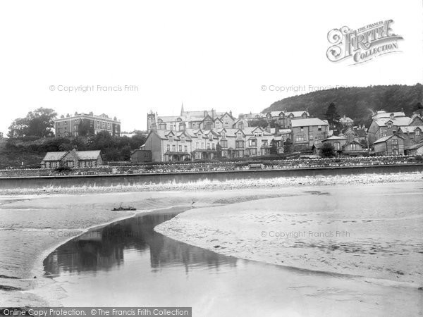 Photo of Grange Over Sands, Crown Hotel From The Sands 1934