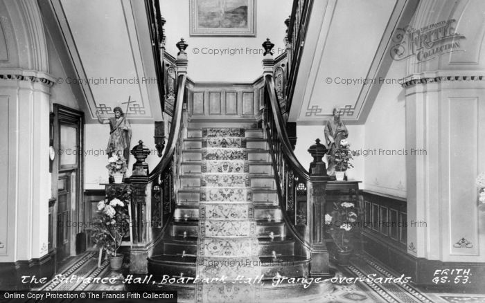 Photo of Grange Over Sands, Entrance Hall, Boarbank Hall c.1955