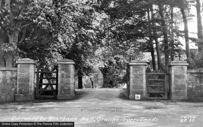 Photo of Grange Over Sands, Entrance To Boarbank Hall c.1955