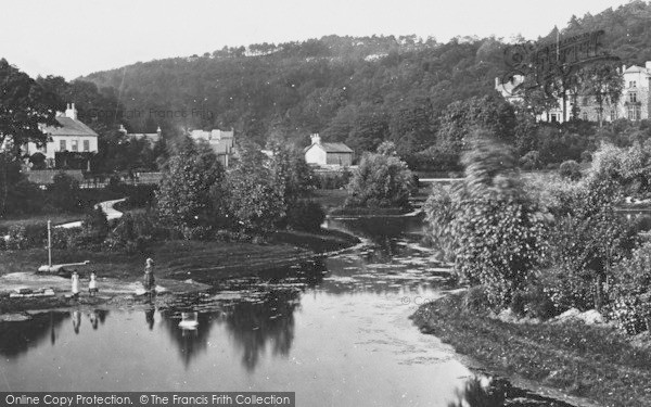 Photo of Grange Over Sands, Lake And Hotel c.1875