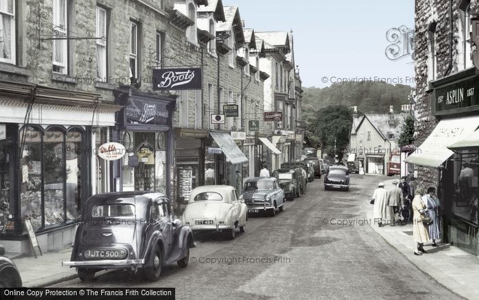 Photo of Grange Over Sands, Main Street c.1955