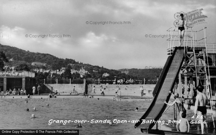 Photo of Grange Over Sands, Open Air Bathing Pool c.1950