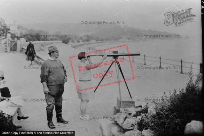 Photo of Grange Over Sands, People At The Telescope 1929