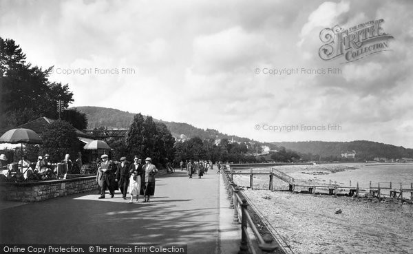 Photo of Grange Over Sands, Promenade 1936