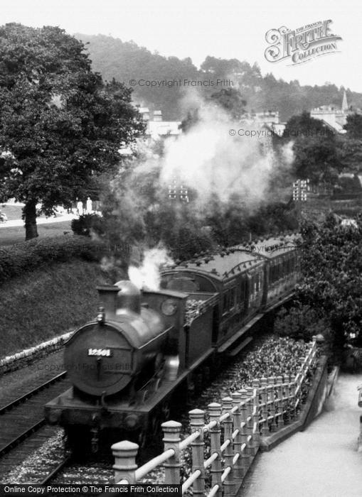 Photo of Grange Over Sands, Steam Train 1929