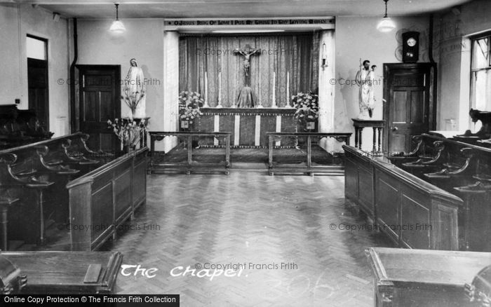 Photo of Grange Over Sands, The Chapel Interior, Boarbank Hall c.1955