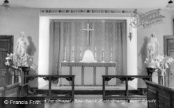 Grange-Over-Sands, The Chapel Interior, Boarbank Hall c.1955, Grange-Over-Sands