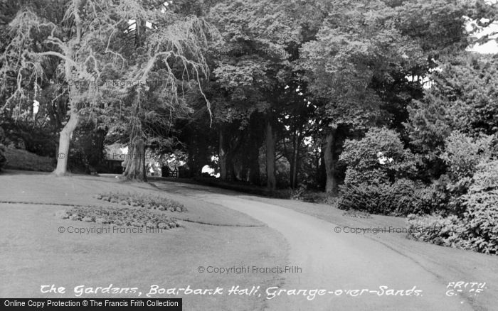 Photo of Grange Over Sands, The Gardens, Boarbank Hall c.1955