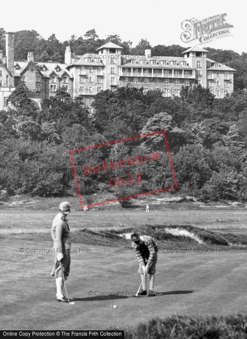 Photo of Grange Over Sands, The Golf Links And The Grand Hotel 1927