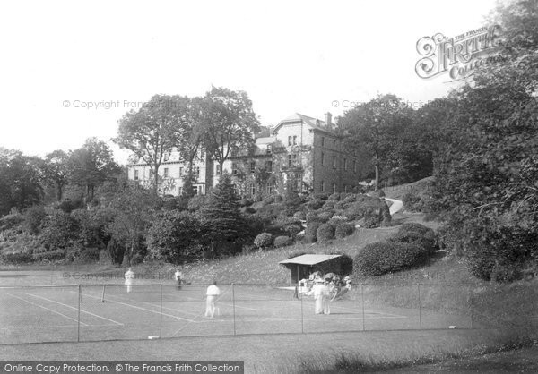 Photo of Grange Over Sands, The Grange Hotel And Tennis Courts 1894