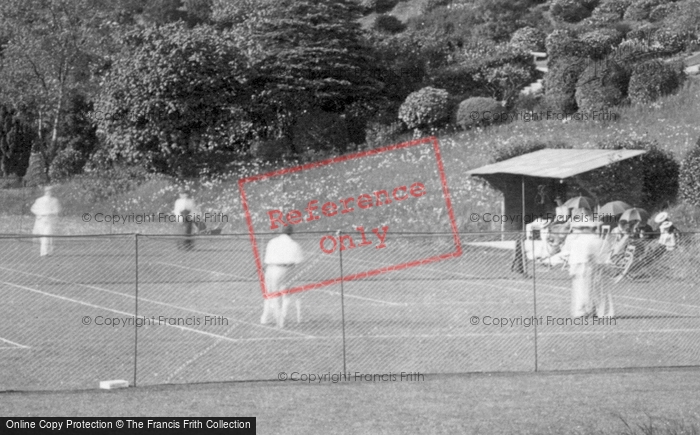 Photo of Grange Over Sands, The Grange Hotel Tennis Courts 1894