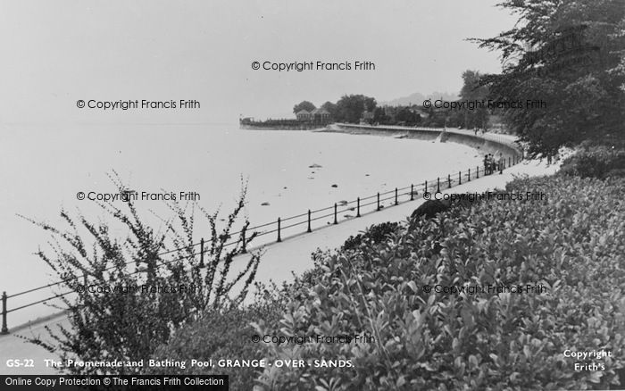 Photo of Grange Over Sands, The Promenade And Bathing Pool c.1955