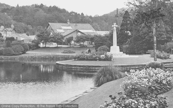 Photo of Grange Over Sands, The War Memorial And Ornamental Gardens c.1955