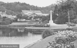 Grange-Over-Sands, The War Memorial And Ornamental Gardens c.1955, Grange-Over-Sands