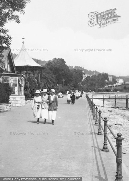 Photo of Grange Over Sands, Three Women Promenading 1918
