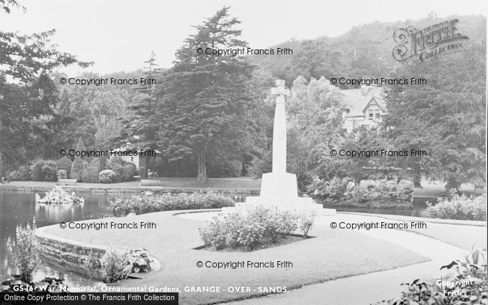 Photo of Grange Over Sands, War Memorial, Ornamental Gardens c.1955