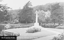 Grange-Over-Sands, War Memorial, Ornamental Gardens c.1955, Grange-Over-Sands