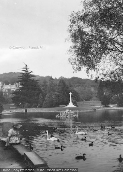 Photo of Grange Over Sands, War Memorial, Ornamental Grounds 1923