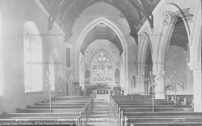 Photo of Grantchester, Church Interior 1929