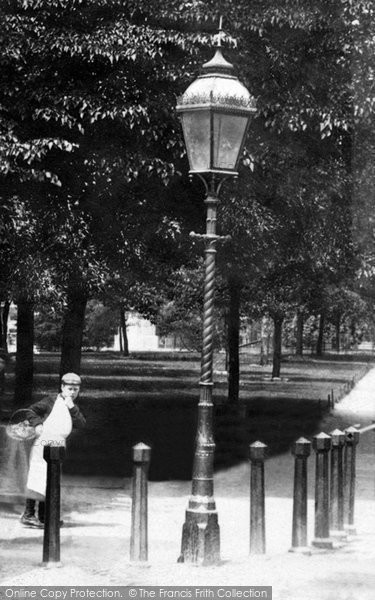 Photo of Grantham, A Street Lamp 1893