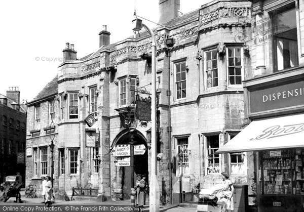 Photo of Grantham, Angel And Royal Hotel c.1955