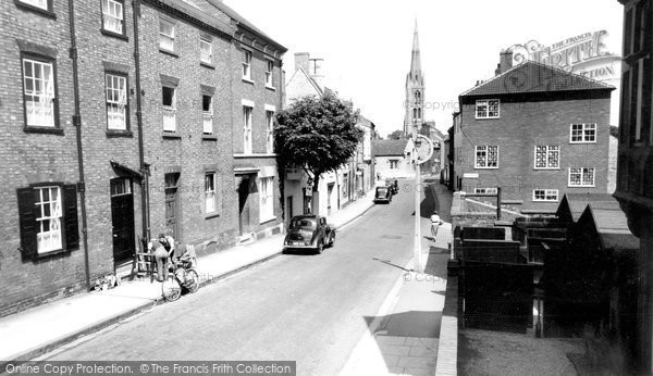 Photo of Grantham, Castlegate c.1955
