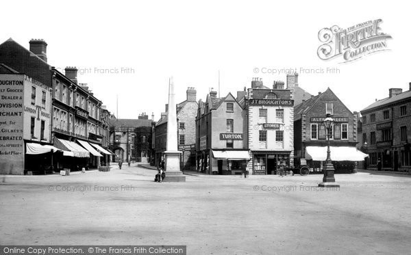 Photo of Grantham, Market Place 1893