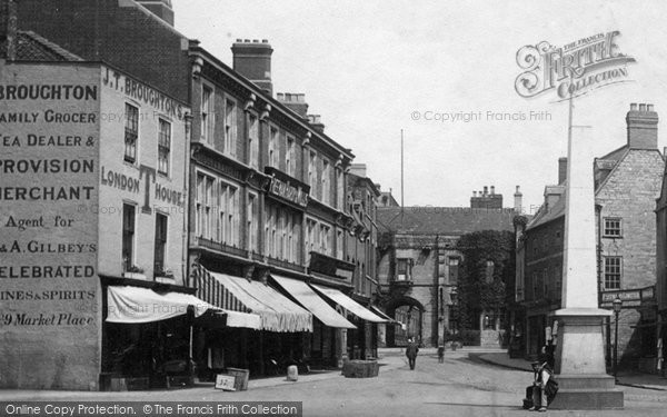 Photo of Grantham, Market Place 1893