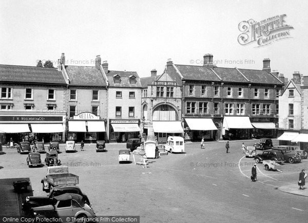 Photo of Grantham, Market Place c.1955