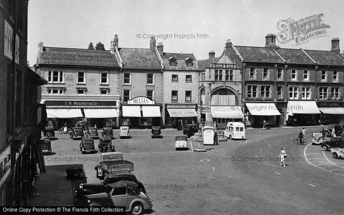 Photo of Grantham, Market Place c.1955