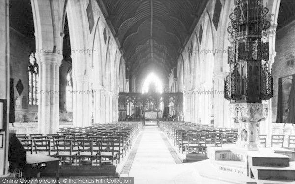 Photo of Grantham, Parish Church Interior c.1955